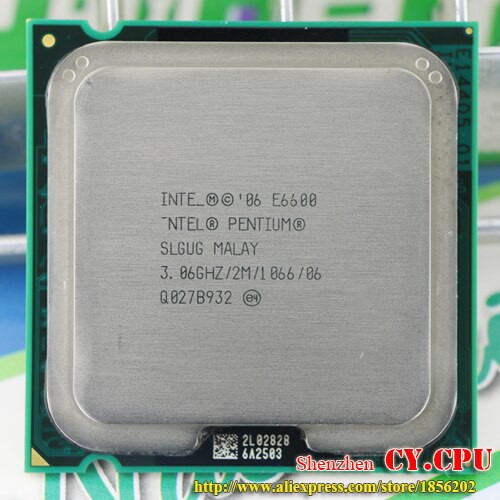 CPU Intel Pentium E5200 đến  E6600