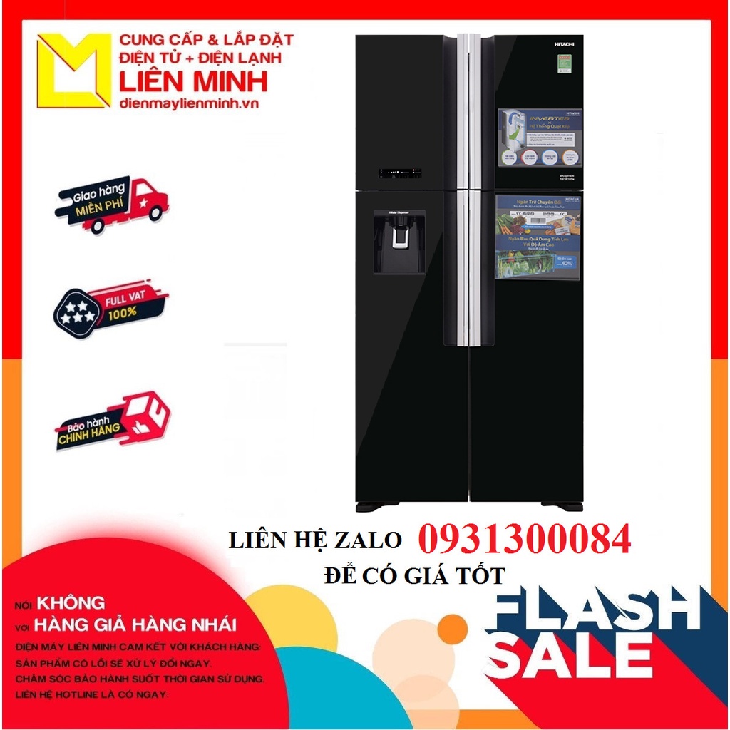 Tủ lạnh Hitachi Inverter 540 lít R-FW690PGV7(GBK) (GIÁ LIÊN HỆ) - GIAO HÀNG MIỄN PHÍ HCM
