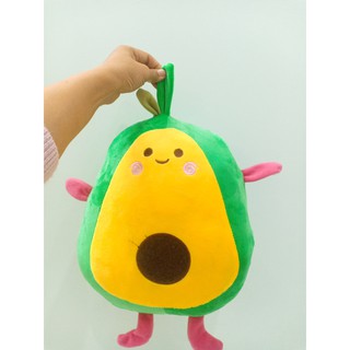 Quả bơ nhồi bông cao cấp | Gấu Bông hình trái bơ để ôm hình tròn chất mềm mịn cao cấp