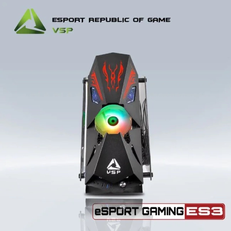 Case VSP E-ROG ES3 Gaming Có Sẵn panel LED và 5 Fan LED ARGB