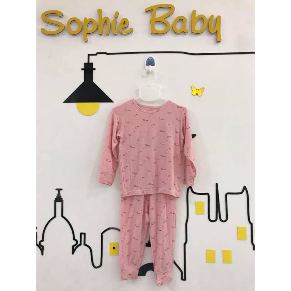 Bộ thu đông nature wear cài vai cho bé