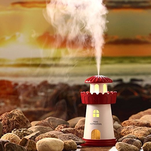 [Siêu Hot] Máy xông tinh dầu kiêm đèn ngủ Lighthouse Humidifier !!!