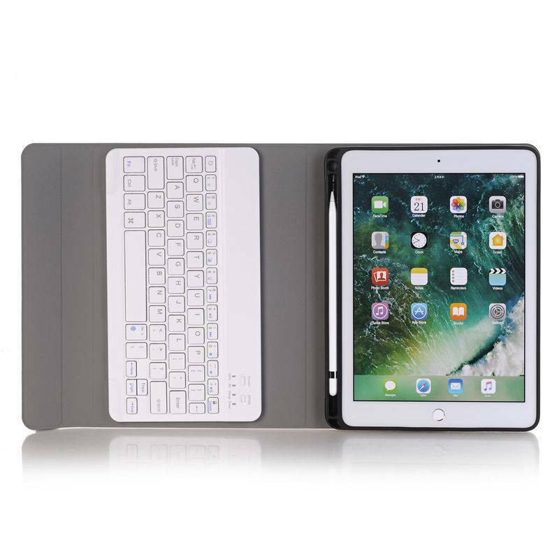 For iPad 7th Gen 10.2 2019 Wireless Bluetooth Keyboard + Flip PU Leather Stand Shockproof Case Cover | BigBuy360 - bigbuy360.vn