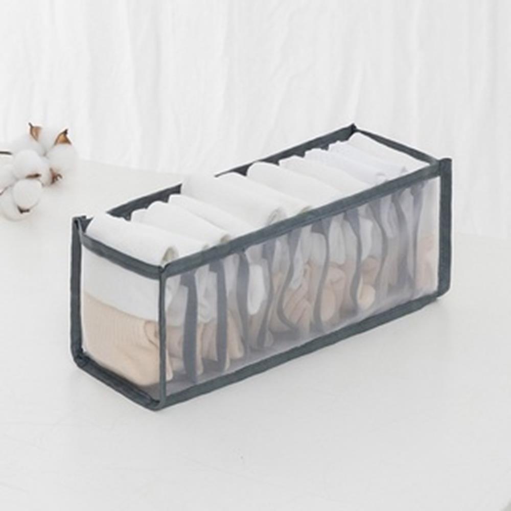 Khay đựng tất và đồ lót Vải lưới 7 ngăn 32x12xCao12cm mã 18009