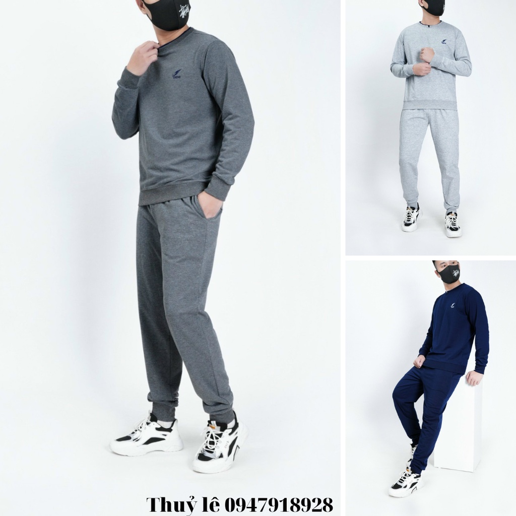 Bộ nỉ nam thun da cá chất dày dặn, dáng thể thao SIÊU THOẢI MÁI, giữ ấm tốt cho các anh