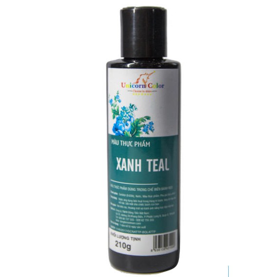 Màu thực phẩm siro Unicorn- XANH TEAL