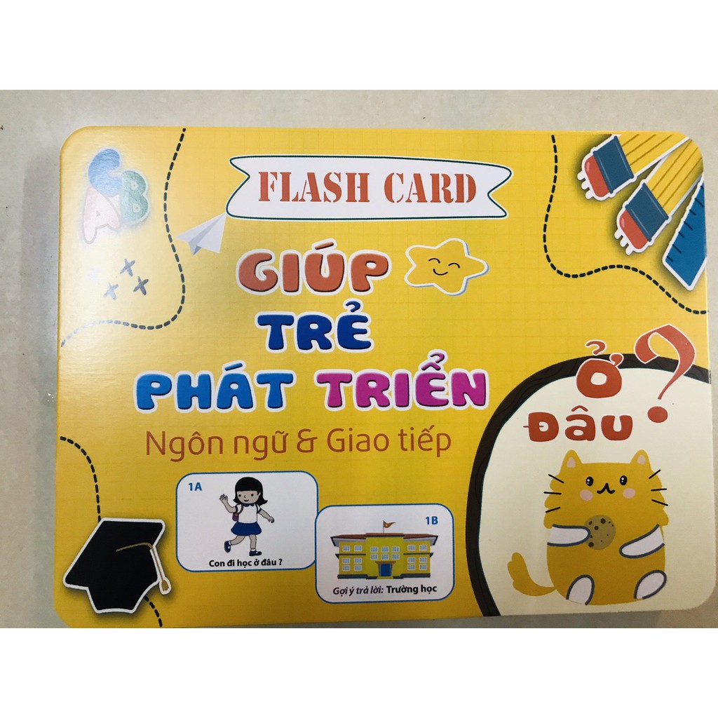 Bộ flashcard giúp trẻ phát triển ngôn ngữ và giao tiếp - Thẻ học thông minh