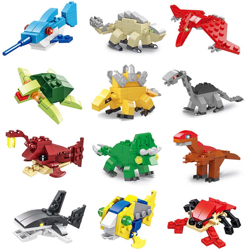 Đồ chơi khối lắp ráp, lắp ghép hình động vật, đồ chơi giáo dục vui nhộn cho trẻ em Master Kids