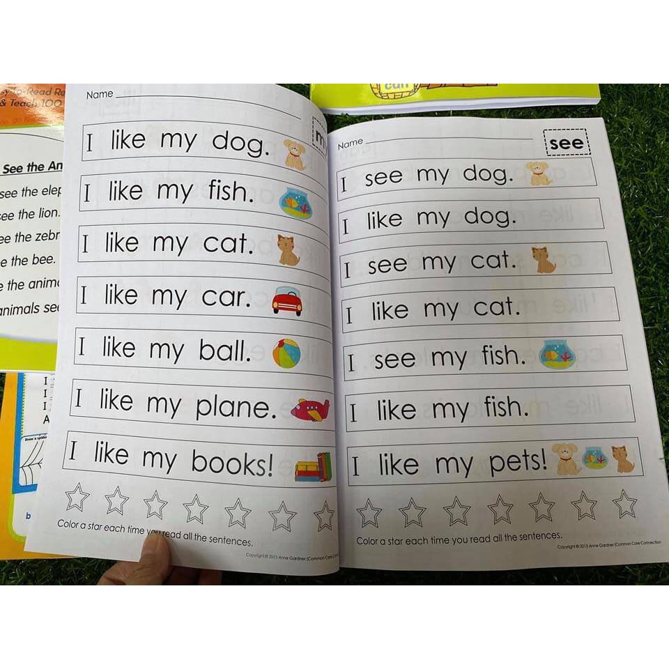 Combo 4Q Sight Word Khổ A4 Có File Nghe