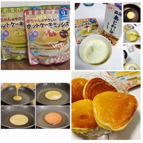 Bột Làm Bánh Pancake Wakodo 9m 100g