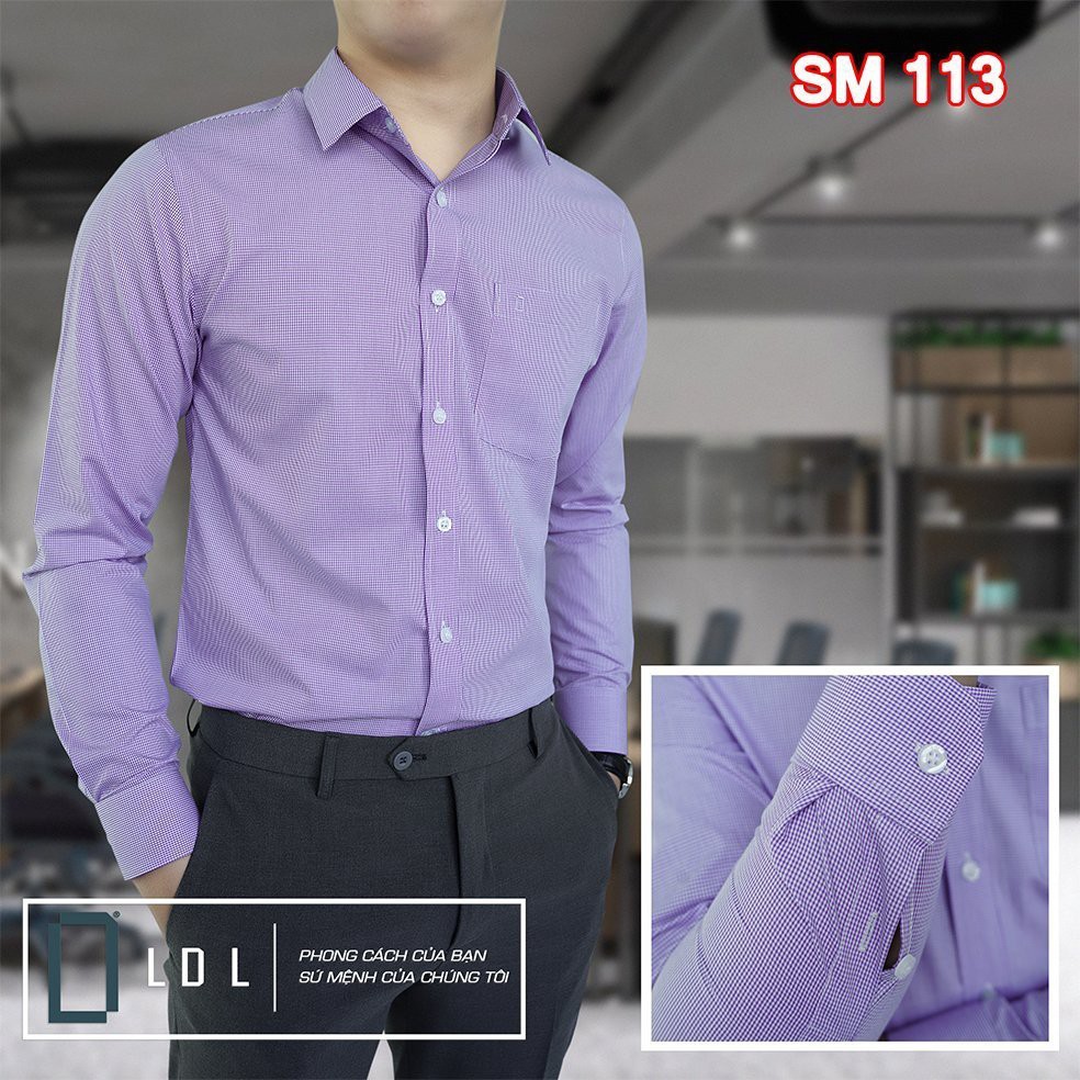 Áo sơ mi nam công sở cao cấp LDL, sơ mi nam dài tay kẻ sọc,  đơn giản, tinh tế và lịch sự | BigBuy360 - bigbuy360.vn