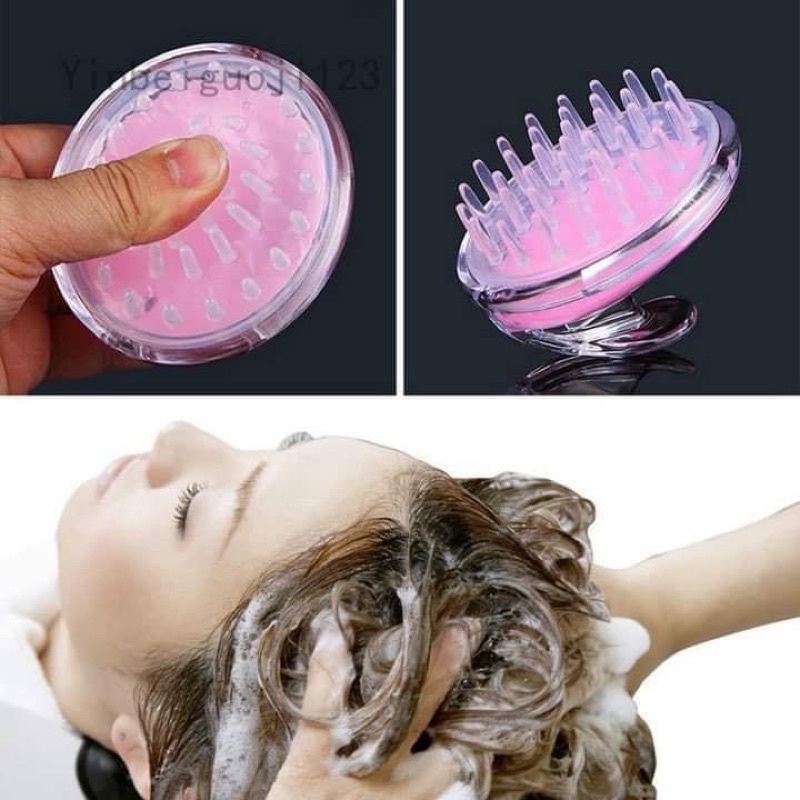 LƯỢC GỘI ĐẦU , LƯỢC CILICON MASAGE ĐẦU ĐẢ THÔNG KINH LẠC
