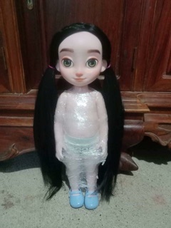 Búp bê animator elsa may tóc đen