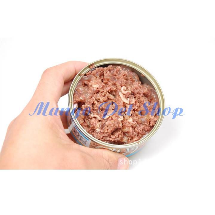 Pate SEEDS Miao Miao Cho Mèo Vị Cá Ngừ Và Cá Trích Lon 170Gr