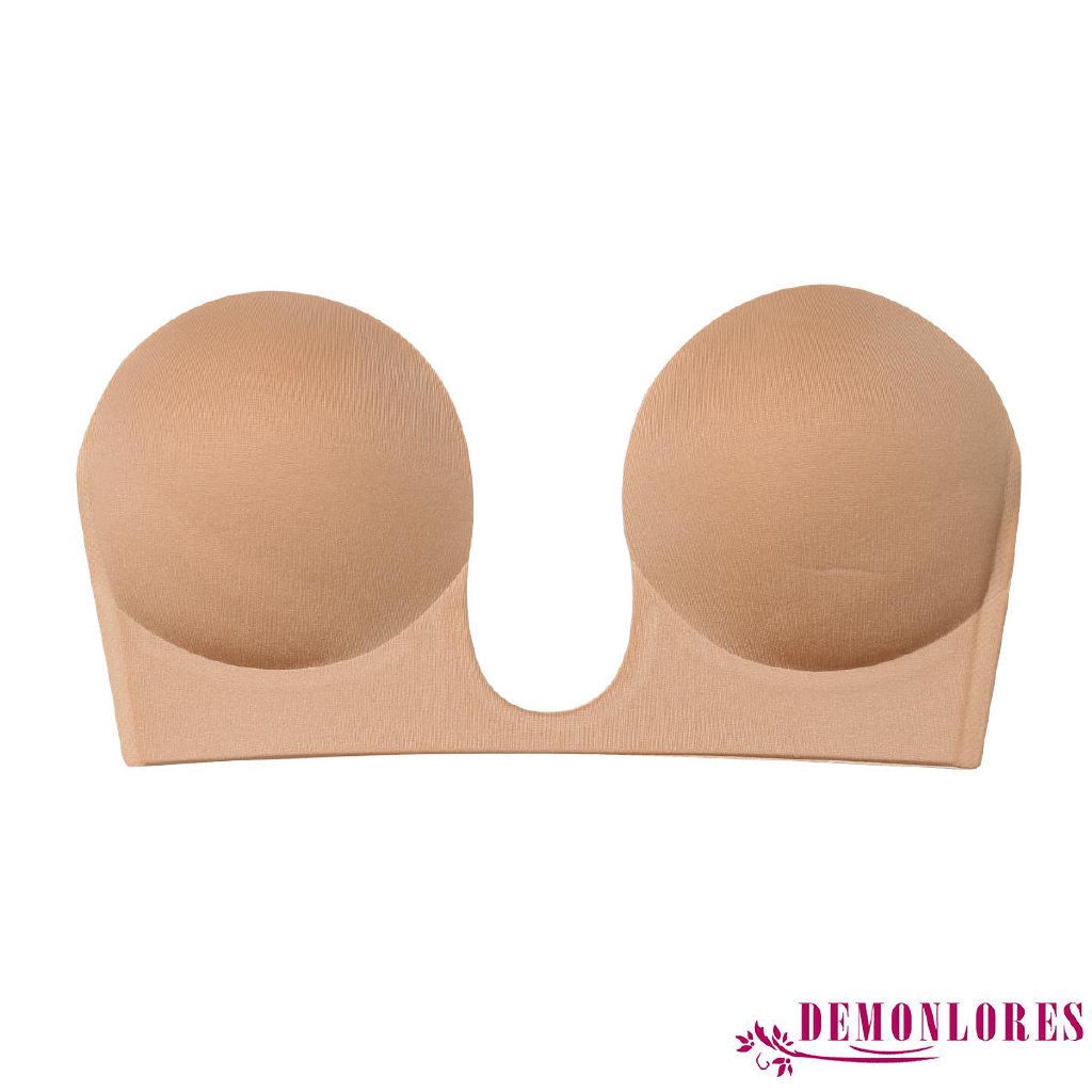 ❀DEM☞Invisible Silicone Adhesive Stick On Push Up Strapless Bra Backless Hot Sale
