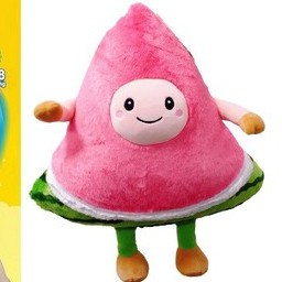 Thú bông dưa hấu  cười  màu Hồng ,đẹp ,mềm mịn  cute baby/khủng long cười/ mèo thú  bông...