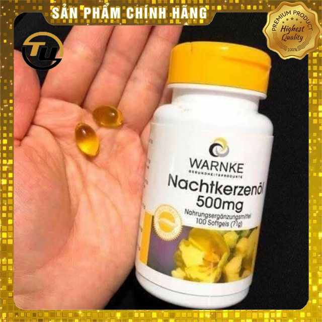 Hoa Anh Thảo nội địa Đức - Điều hòa nội tiết tố, đẹp da, chống viêm, giảm mụn - Warnke Nachtkerzenöl
