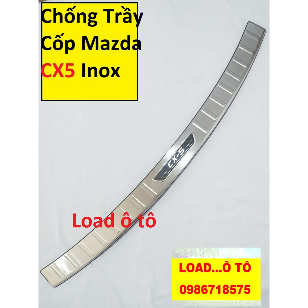 Chống Trầy Cốp Trong, Ngoài Inox Mazda CX5 2022-2018 Cao Cấp