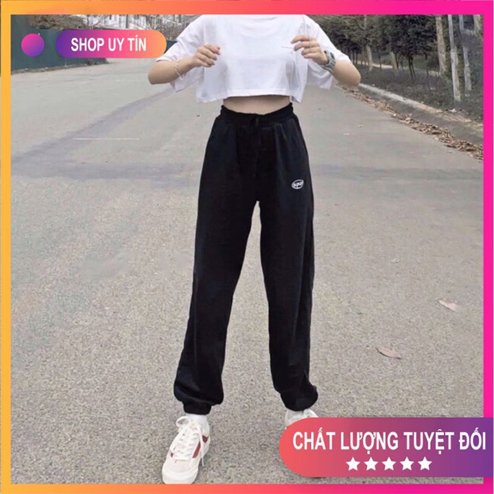 Quần Thun Nữ 💍[FREESHIP]💍 Quần Jogger Spun Unisex-Form Rộng-Dáng Ống Boom, Chất Liệu Thun Mềm Mịn-Co Dãn Mã TT30