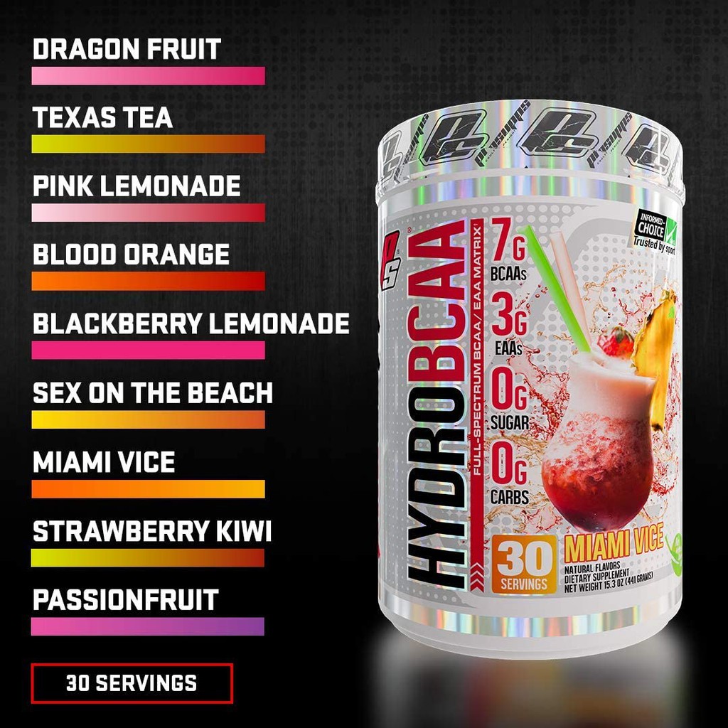 Hydro Bcaa 90 serving - Hỗ trợ phục hồi phát triển cơ và chất điện giải của Mỹ