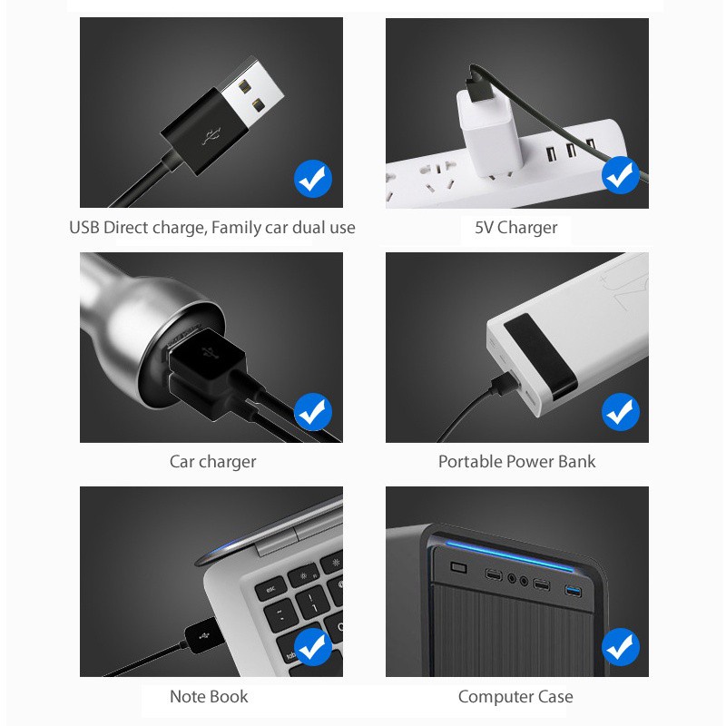 Quạt USB Mini 12V/24V Màu Đen Với Cốc Hút 360 Độ Gắn Ghế Xe Hơi