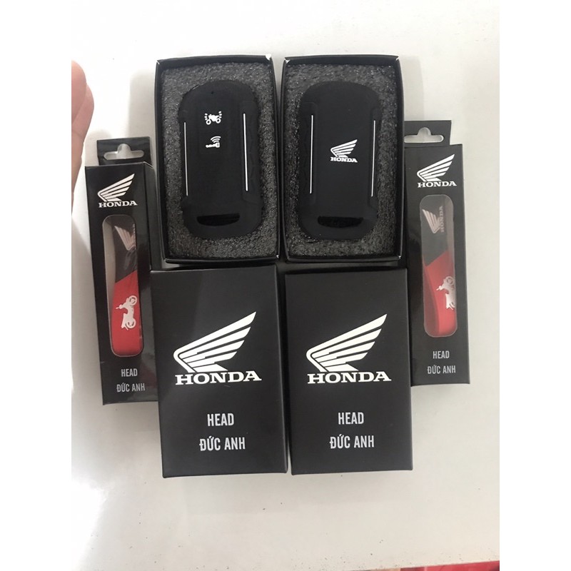 combo bọc trống sướt và móc khoá cho khoá smart key cho vision, Lead, Ab 125 150 của honda