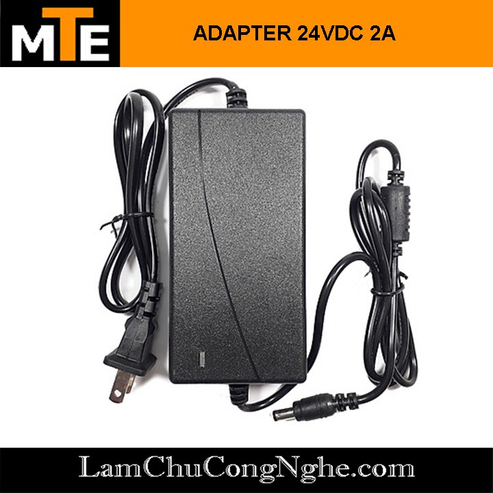 Nguồn adapter 24V 2A jack DC 5.5 * 2.1 mm