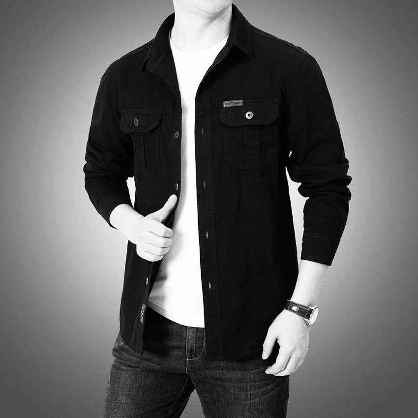 Áo sơ mi kaki dài tay PONIVA Mã A698 Thời trang Mixup shop Thiết kế sơ mi nam lên form cực chuẩn