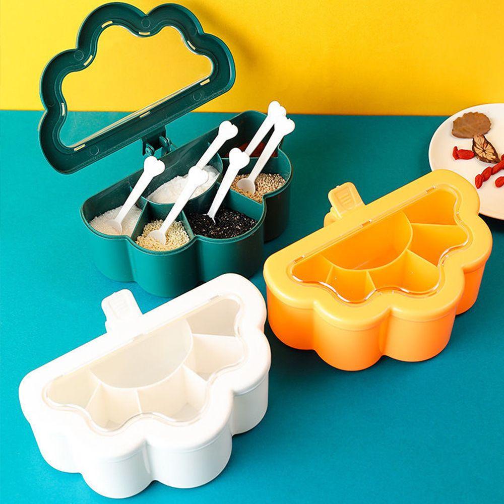 Hộp Đựng Gia Vị Sáu Ngăn Tiện Dụng Cho Nhà Bếp