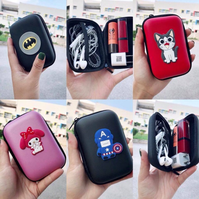 Túi đựng cap sạc, tai nghe - Túi mini đựng phụ kiện