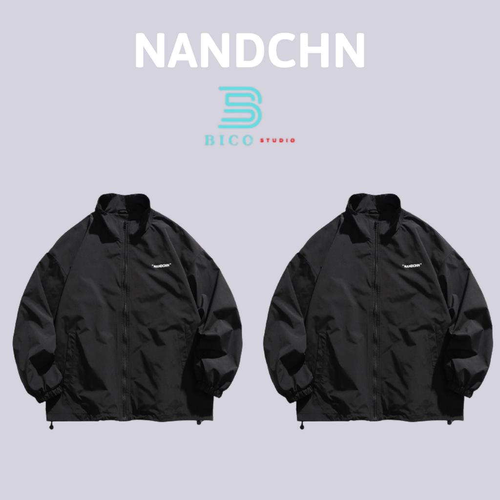 Áo khoác dù, áo khoác nam nữ cao cấp NANDCHN 2 lớp dày dặn, form rộng , bo rút M920 form chuẩn i hình Bico Studio