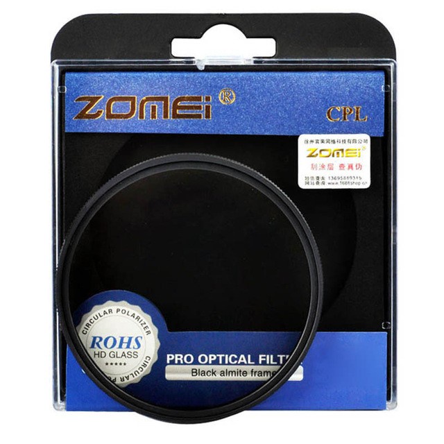 Filter CPL Zomei phi 40.5/43/46/49/52/55/58/62/67/72/77mm