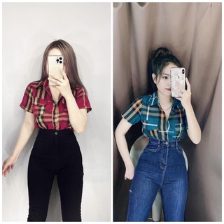 Áo sơ mi kẻ nữ, áo sơ mi sọc caro nữ
