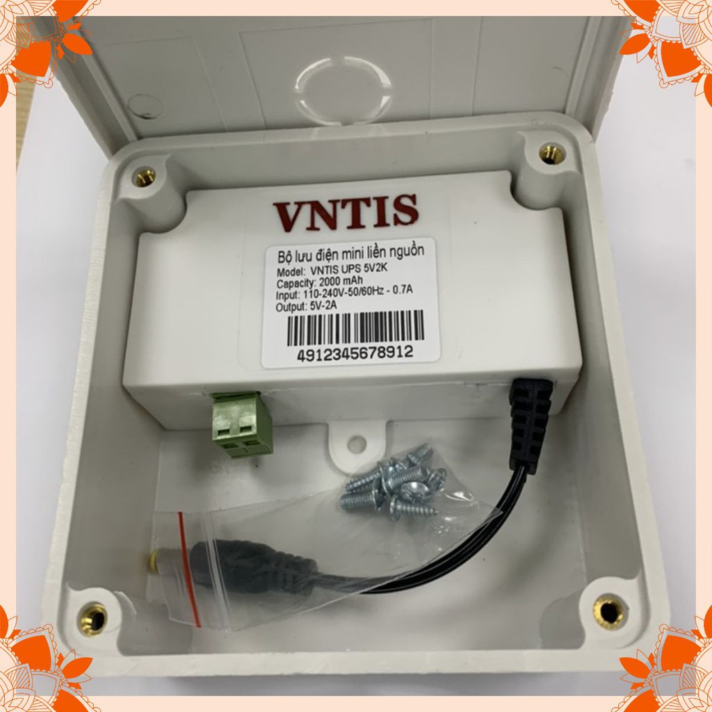 [RẺ NHẤT] Bộ lưu điện mini liền nguồn VNTIS 5v-2A |bộ lưu điện|bộ lưu điện camera|bộ lưu điện ups|bo luu dien