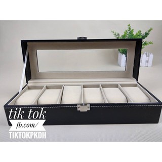 Hộp đựng đồng hồ da PU 6 ngăn