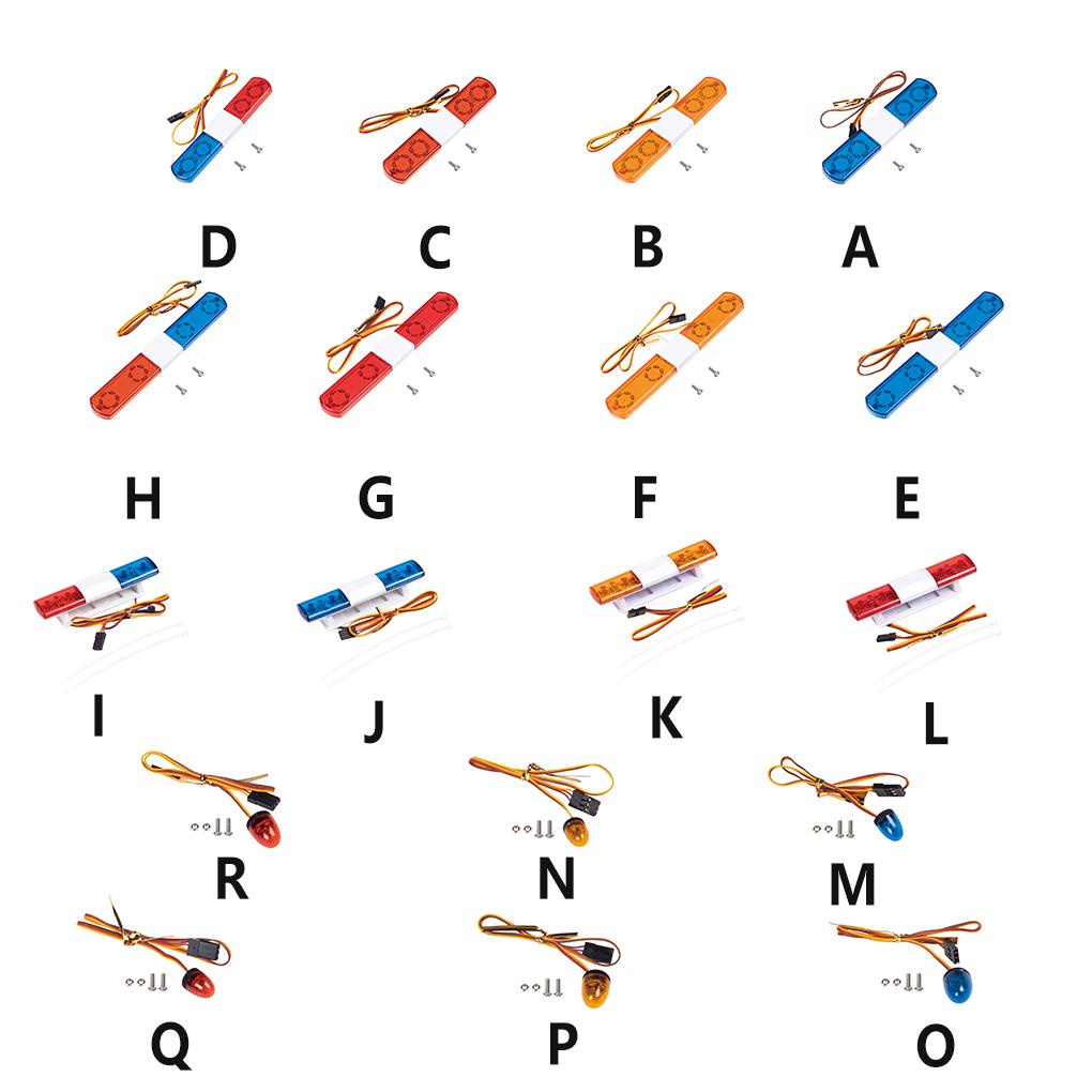 Đèn LED Báo Động Cho Xe Tải Scx10 1 / 14 Kích Thước 106mm / 115mm / 145mm