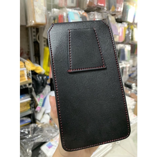 Bao da đeo nịt 2ngăn thời trang cho điện thoại