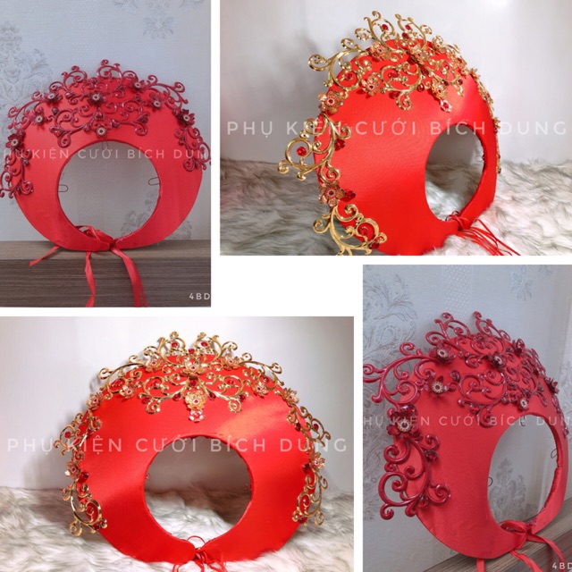 Mẫu vấn đội đầu cô dâu - Vấn Hoàng cung sang chảnh