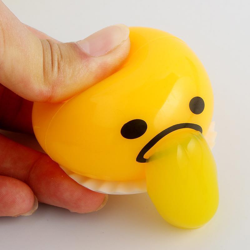 Đồ chơi Trứng Nôn mửa Đồ chơi bóp Vomiting Eggs Toys Squeeze Toy Lazy Egg Toys Stress Relief Toys