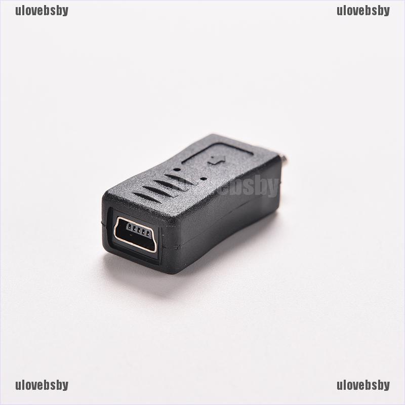 【ulovebsby】1 Mini USB Female to Micro USB Male F/M Adapter Data Charger Conver