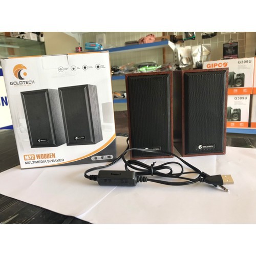 Bộ 2 loa vi tính 2.0 Goldtech M22 mới