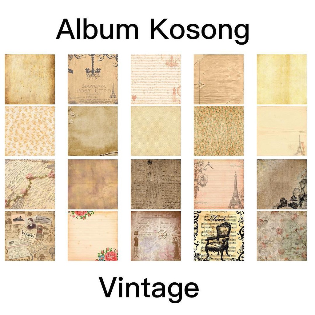 Album Ảnh Rỗng Phong Cách Cổ Điển Trang Trí Sổ Tay Diy