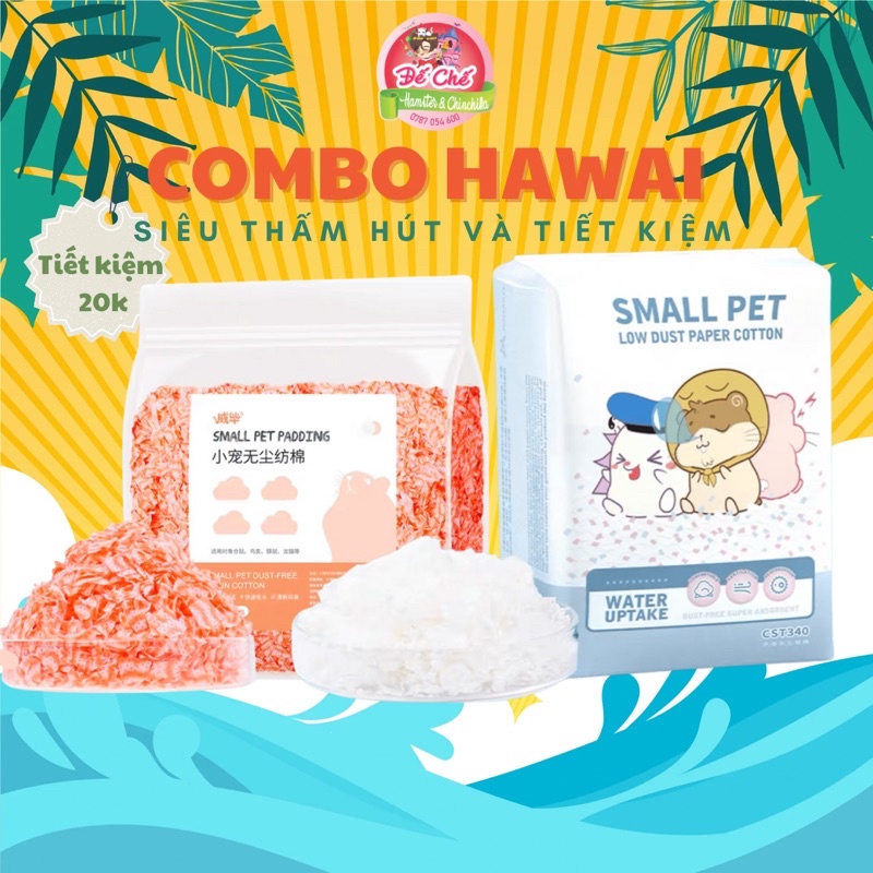 Combo giấy lót Josanty cơ bản và Small pet màu cho hamster siêu tiết kiệm