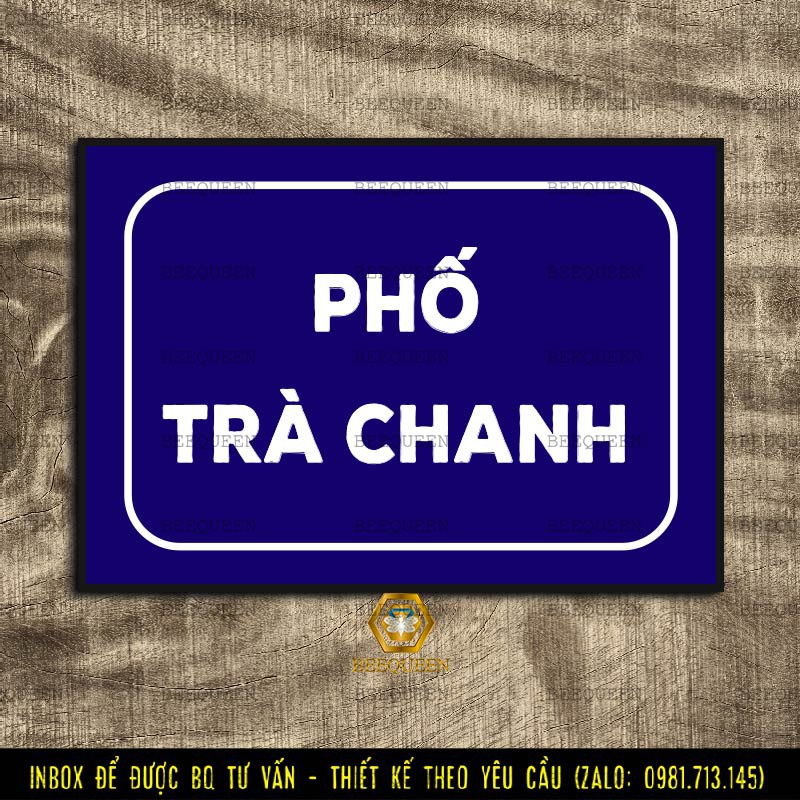 Biển Phố Trà Chanh - Biển Trang Trí Đẹp Tạo Điểm Nhấn Cho Cửa Hàng | B9