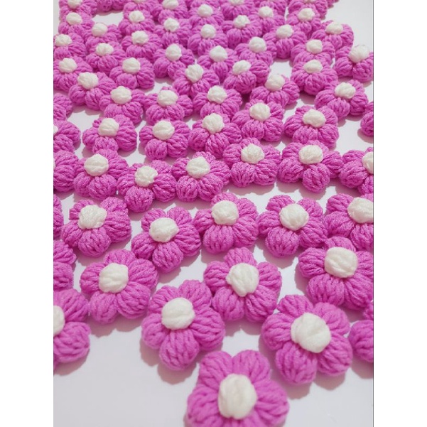 Ghim pin cài áo hình bông hoa hoa len trang trí