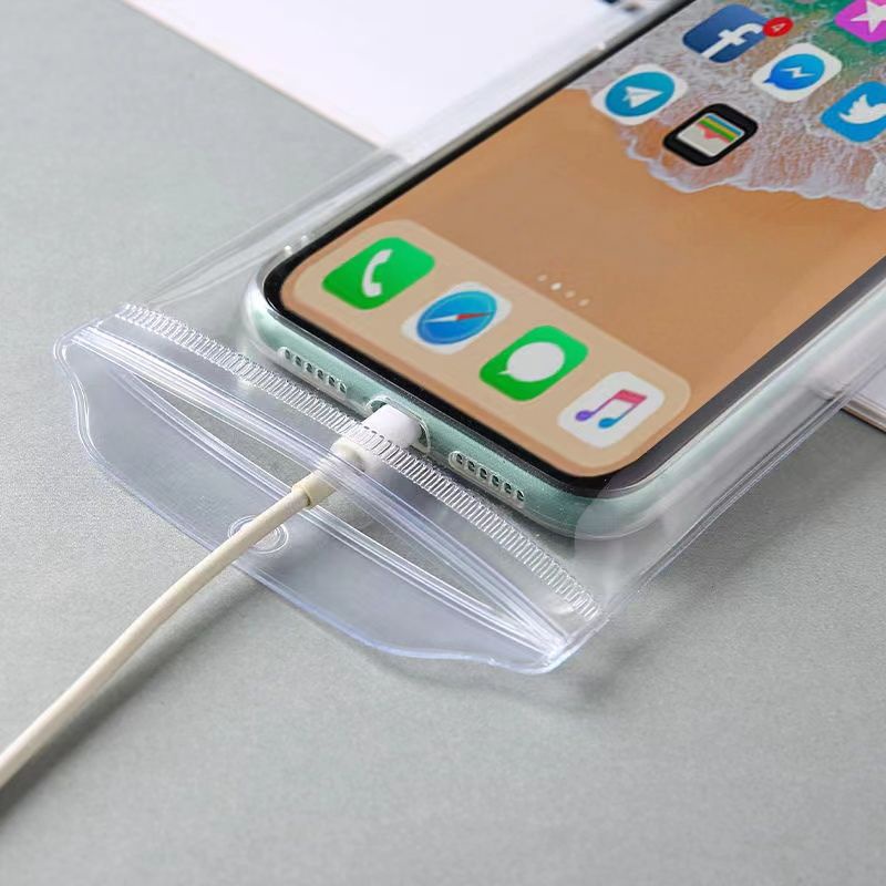 Set 40 Túi Zip Lụa Trong Suốt 40 Ngăn Đựng Điện Thoại Chống Nước Chống Bụi Bẩn Dùng Một Lần Tiện Dụng Đi Mưa0712