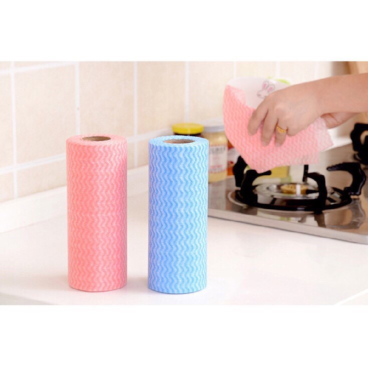 Cuộn khăn giấy lau vệ sinh nhà bếp đa năng 50 tờ