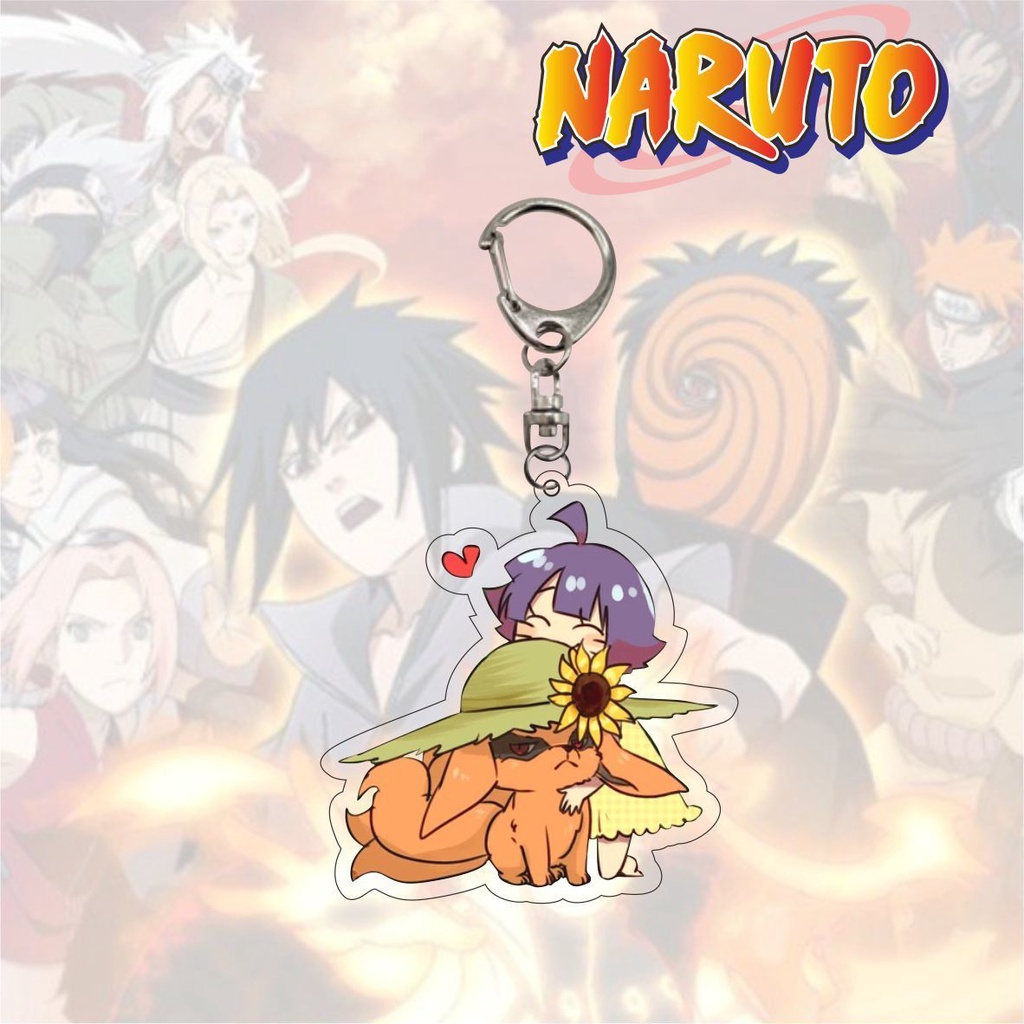 Móc Chìa Khóa Hình Nhân Vật NARUTO Sasuke Bằng Acrylic Độc Đáo