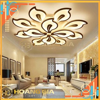 Đèn Ốp Trần ️🍀 Đèn LED 12 Cánh Trang Trí Phòng Khách️ 🍀 Đèn Có 3 Chế Độ Sáng ️🍀 Tặng Điều Khiển Từ Xa