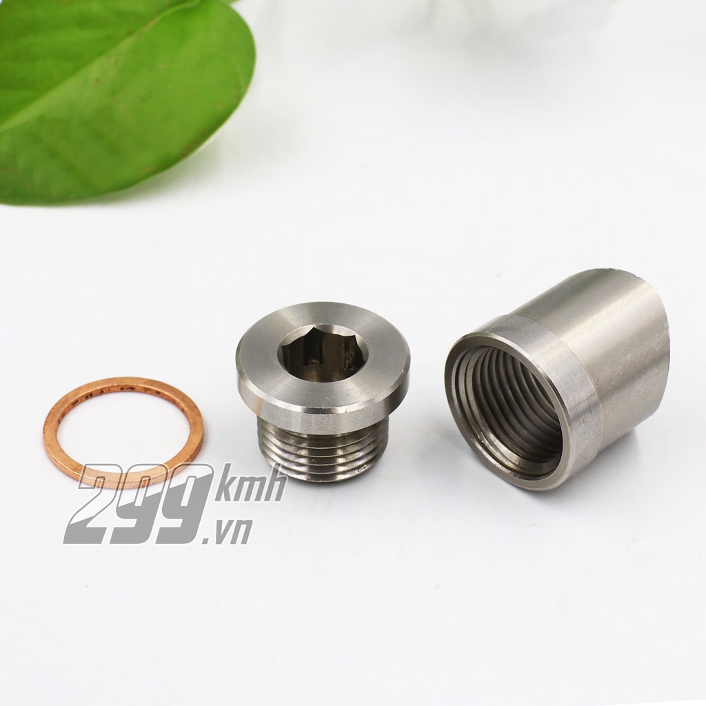 Ốc cảm biến Oxy inox 16ly